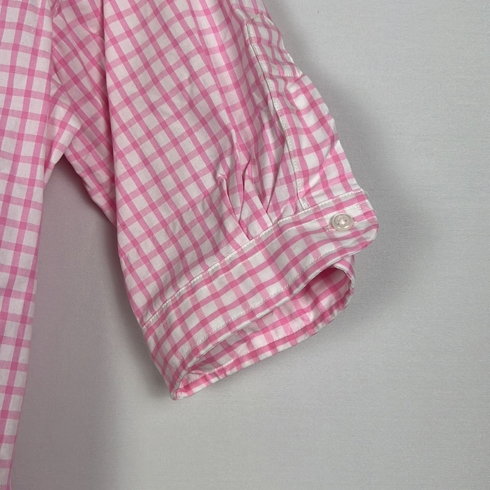Vintage Ralph Lauren Pink Check Button-Down Shirt SZ: 2 - Picture 4 of 5